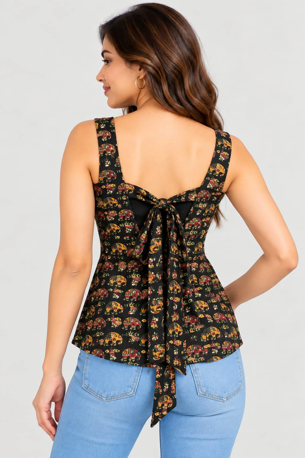 Gajmukhi Kurti Top front view
